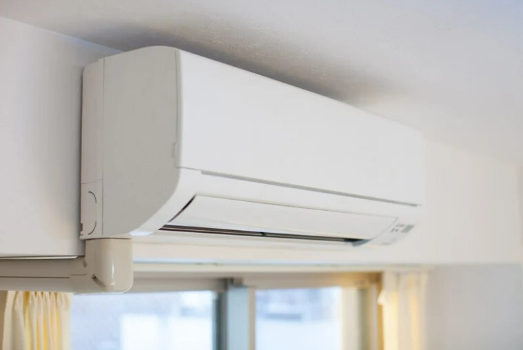 Close up of a split system air conditioner